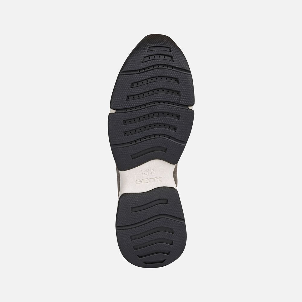 Geox Bayan Spor Ayakkabı Koyu Gri/Beyaz - Kirya - XIO-695403